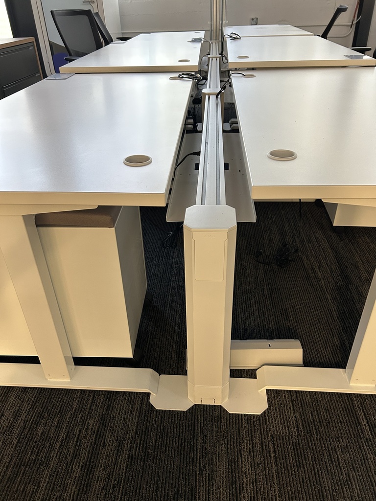 Workstations: Sit Stands white