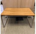 29-1/4X72X36 TABLE DESK, BRUSH CHROME FRAME