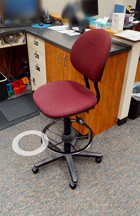 Red Task Stool