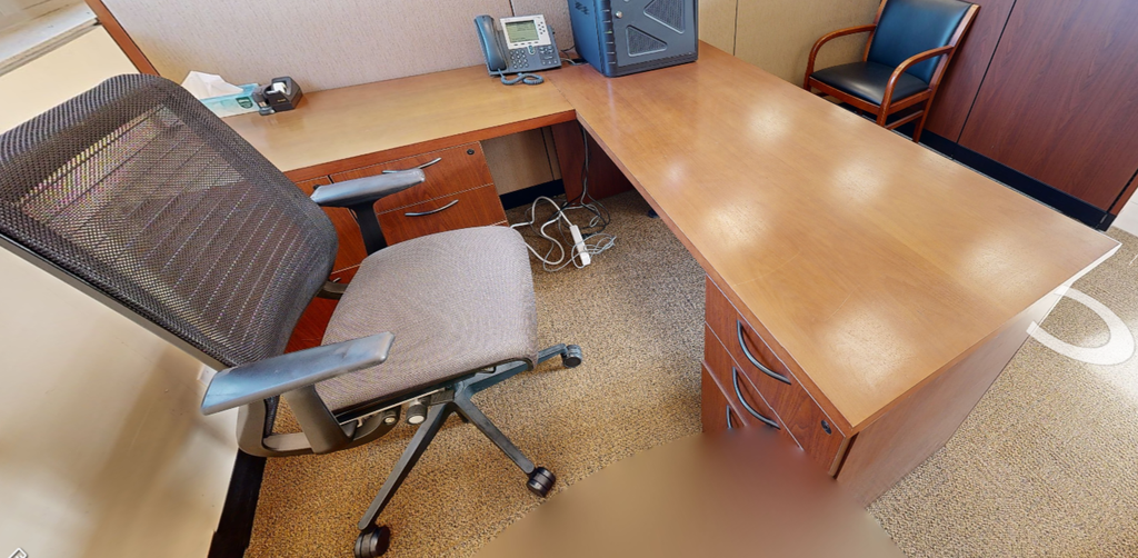 L-shaped desk