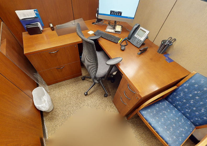 L-shaped desk