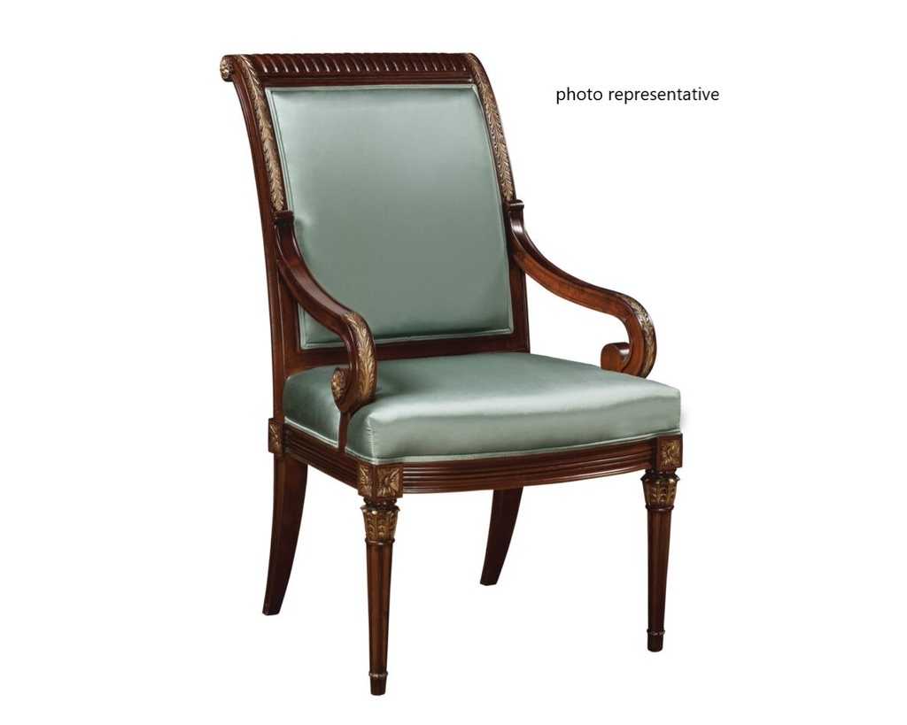 #28 GRN CONFERENCE CHAIR (OLIVE/MAHOGANY)