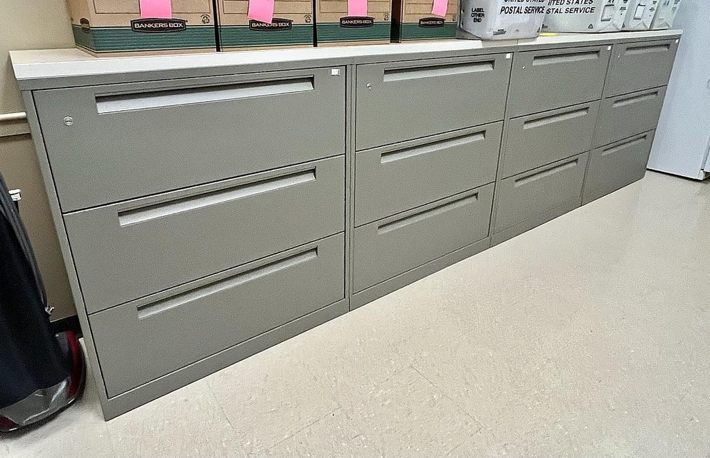 Lateral File - 3H 4R with Common Top