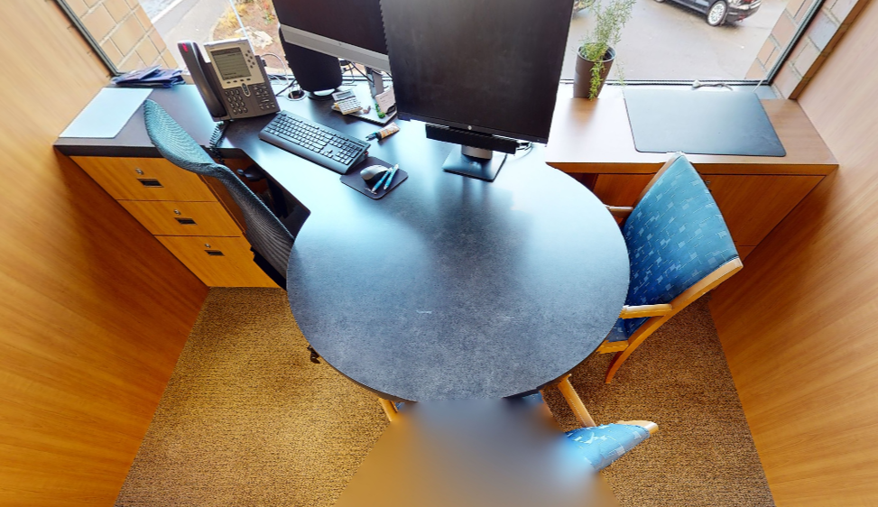 L-shaped desk