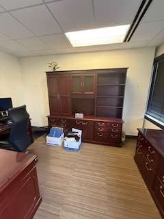 Credenza cherry – 88" w x 24" d x 78" t