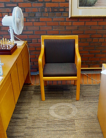 Striped Guest Chair