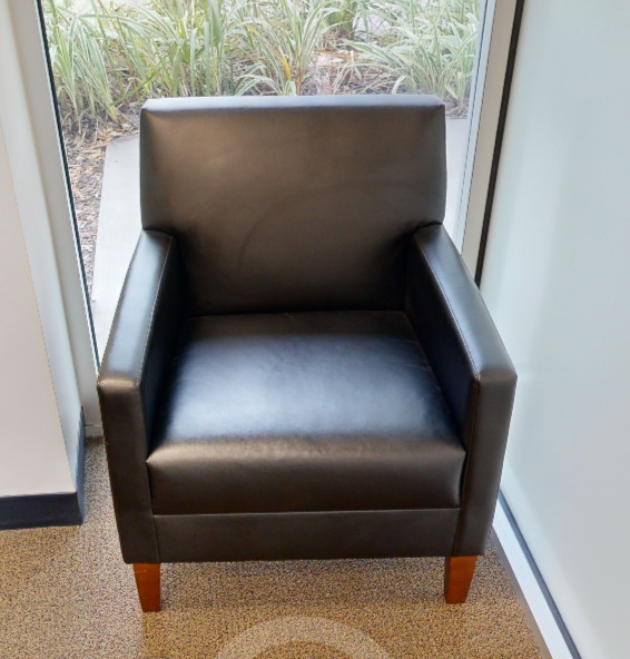 Black lounge chair