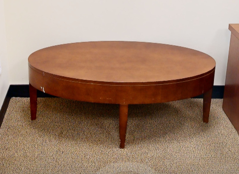 Oval coffee table, wood