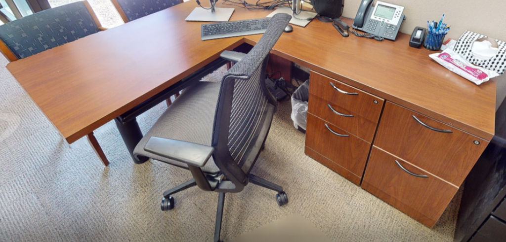 L-shaped desk