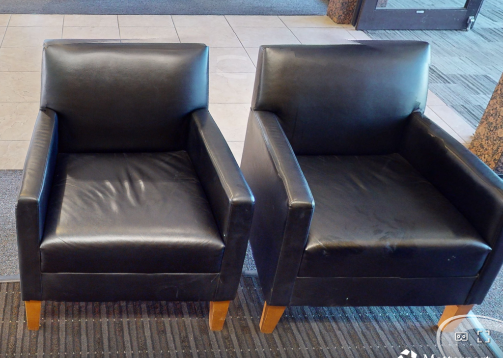 Black lounge chair