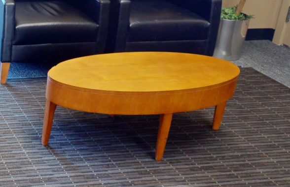 Oval coffee table, wood