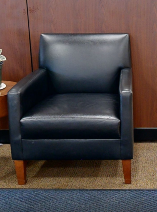 Black lounge chair