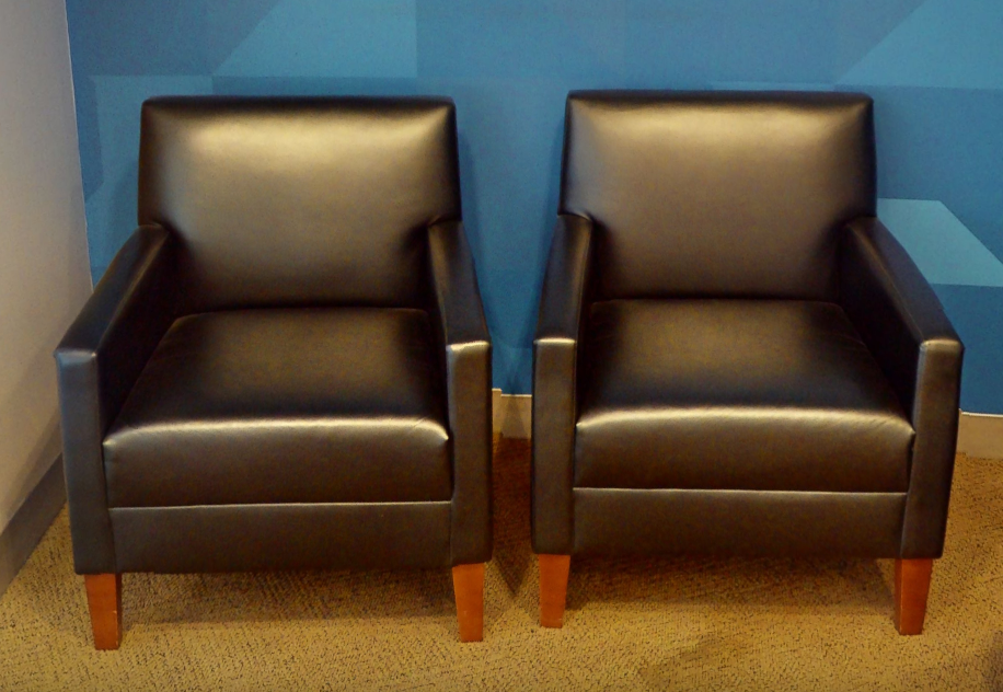 Black lounge chair