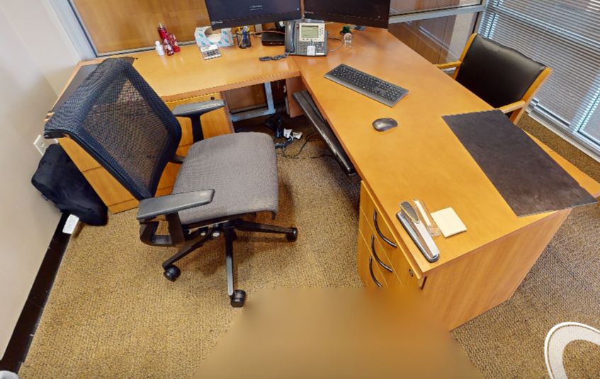 L-shaped desk