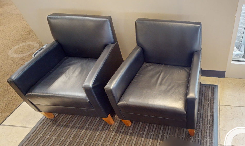 Black lounge chair
