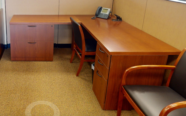 L-shaped desk
