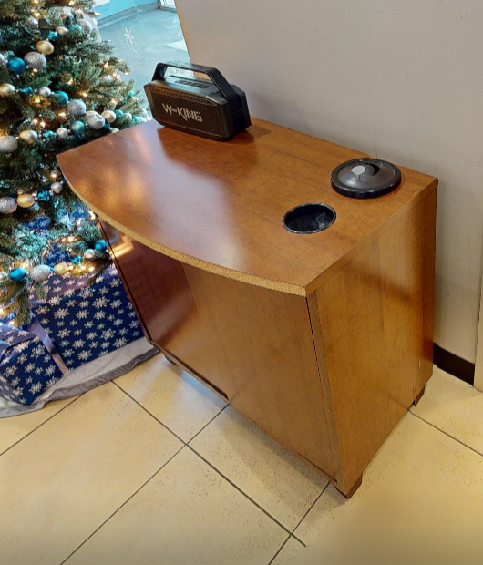 Coffee station cabinet, wood