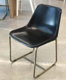 DINING CHAIRS - BLACK W/ SLED BASE
