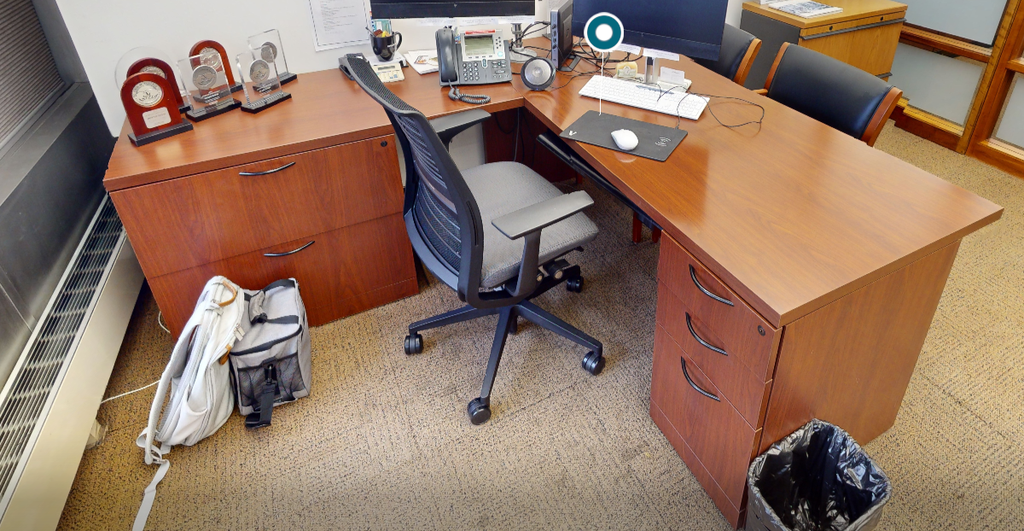 L-shaped desk