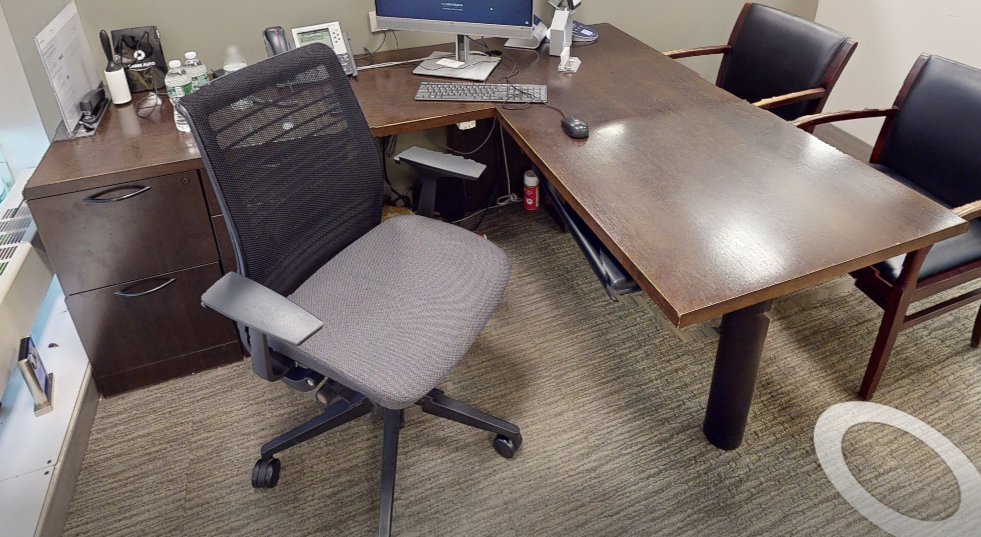 L- shaped desk