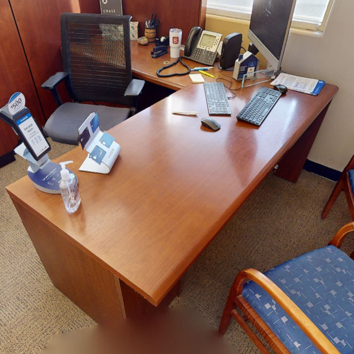 L-shaped desk