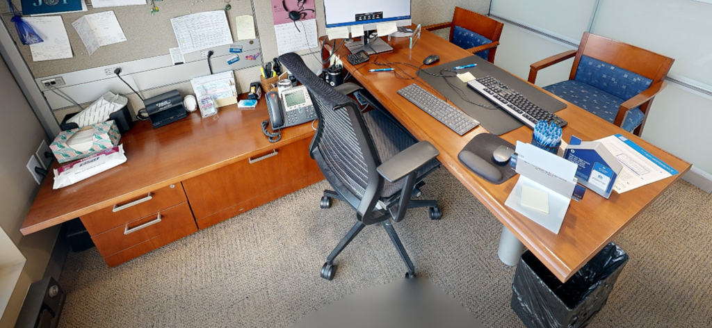 L-shaped desk
