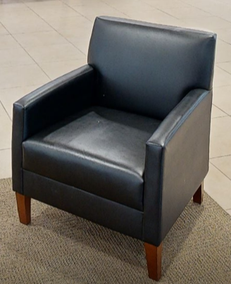 Black lounge chair