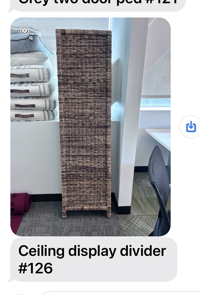 Ceiling display divider