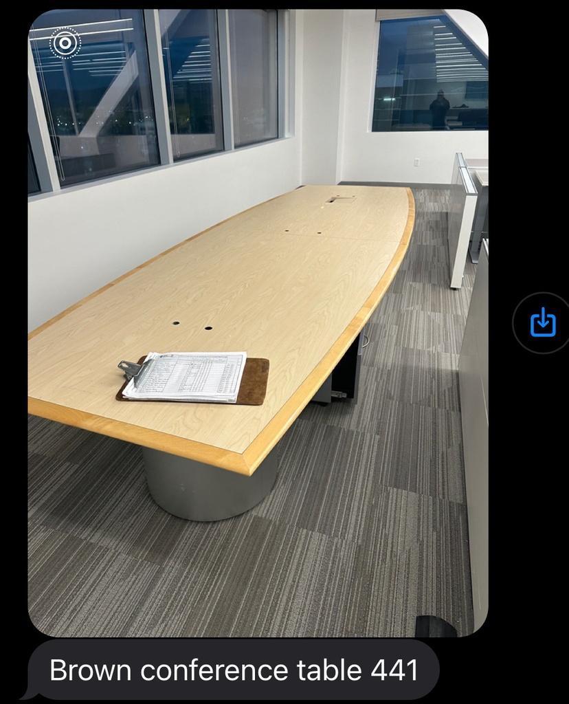 Brown Conference table