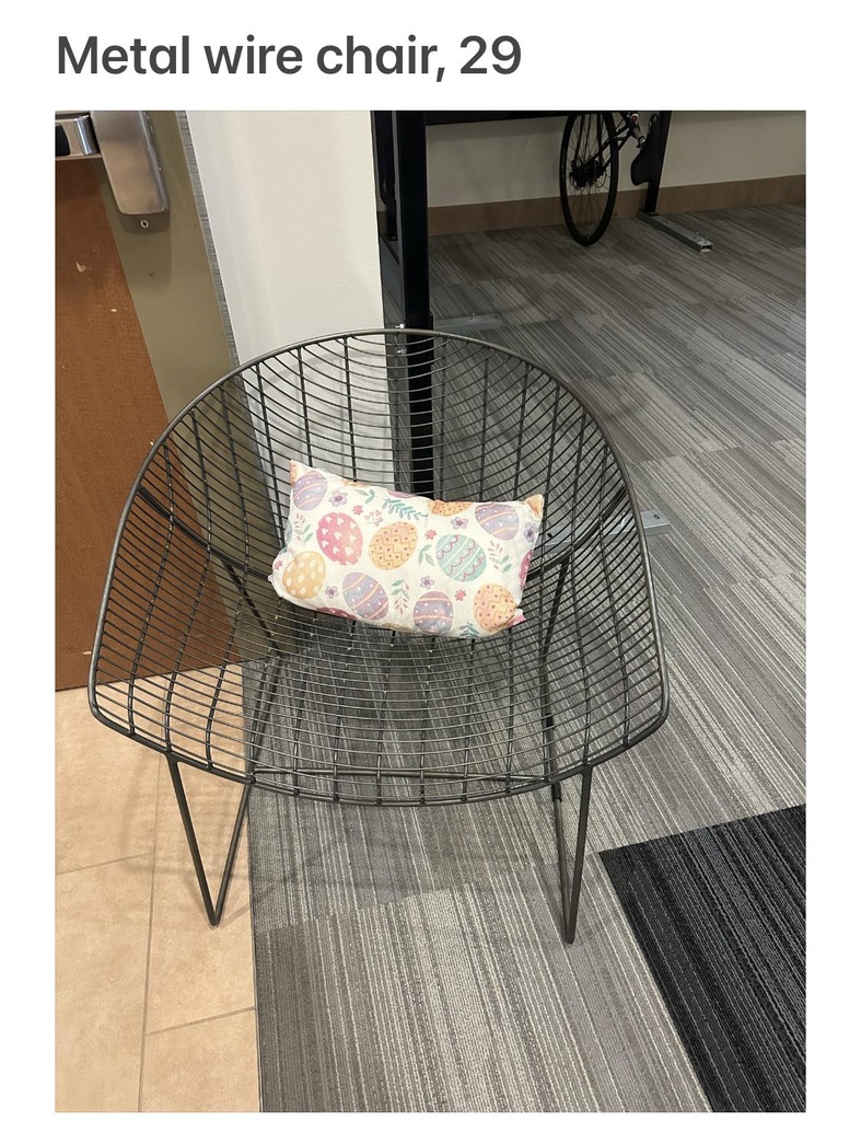 Metal wire chair