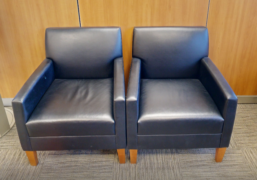Black lounge chair
