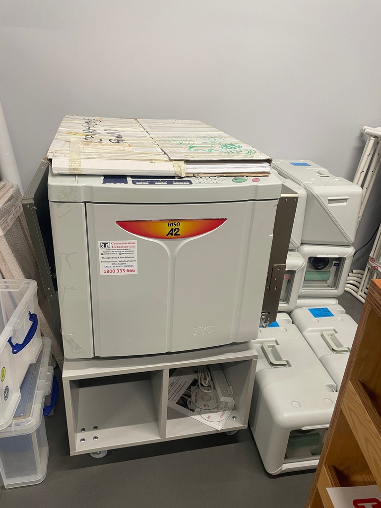 A2 Risograph Printer &amp; 9  x A2 Risograph Ink Drums "