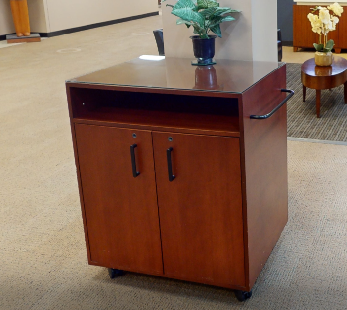 Coffee station cabinet, wood