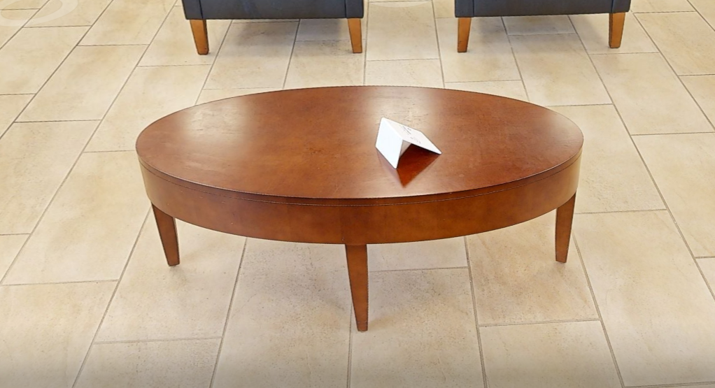 Oval coffee table, wood