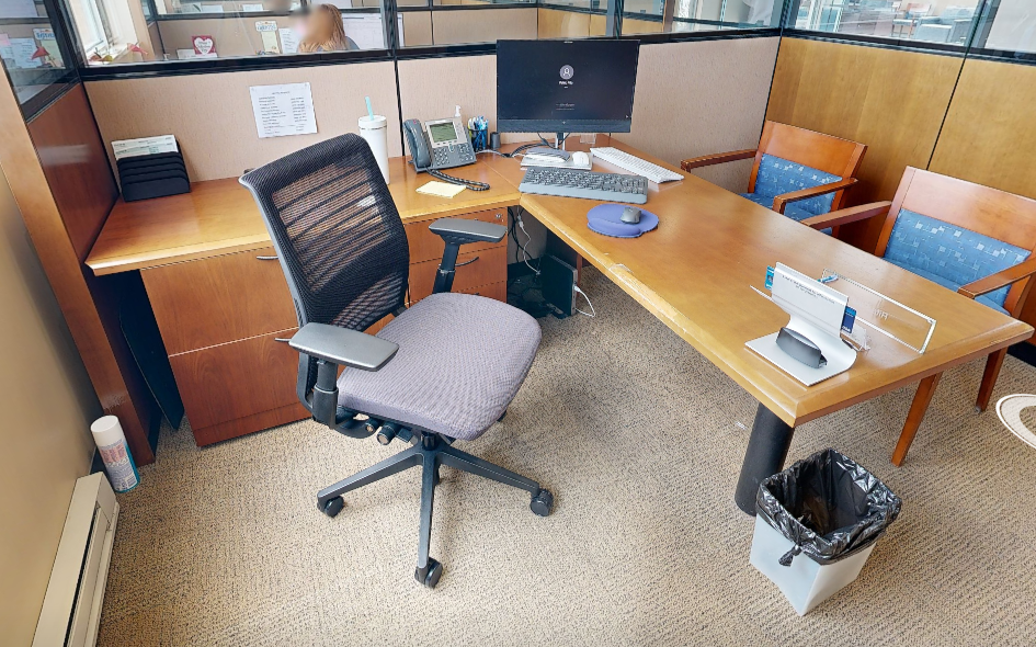 L-shaped desk