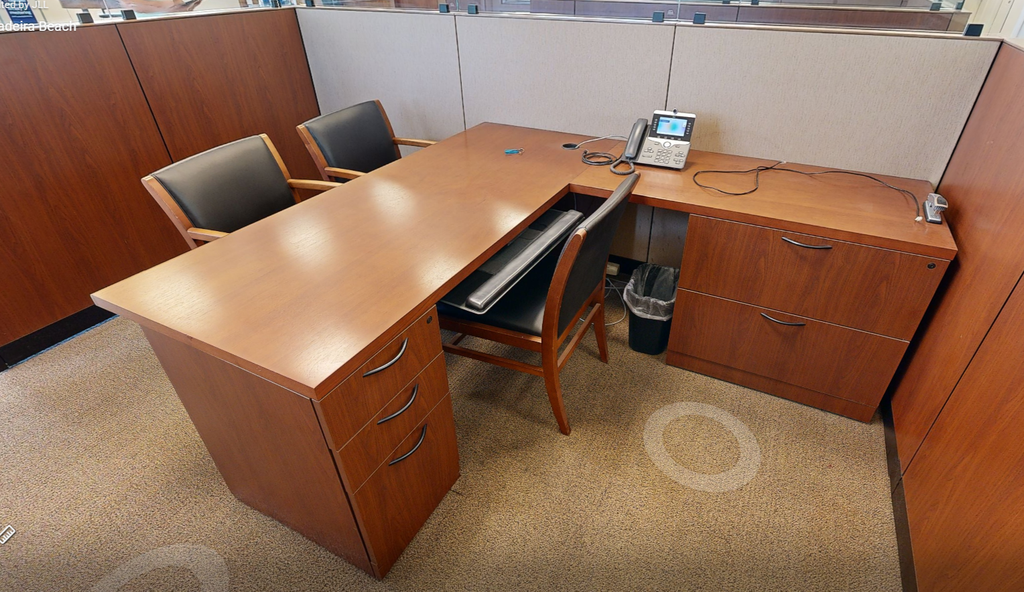 L-shaped desk