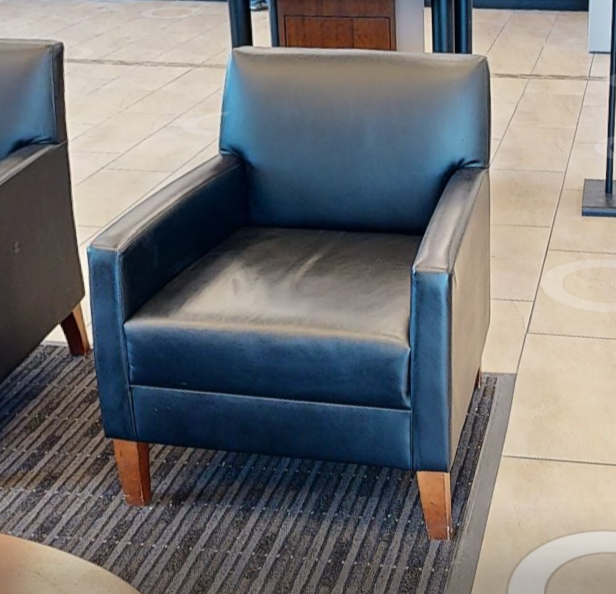 Black lounge chair