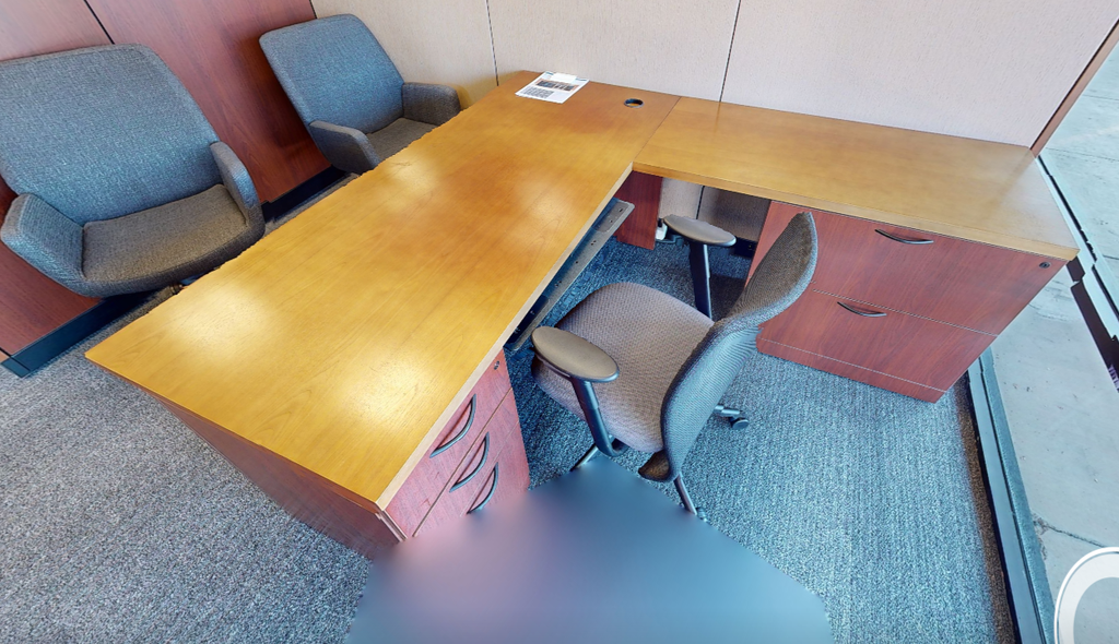 L-shaped desk