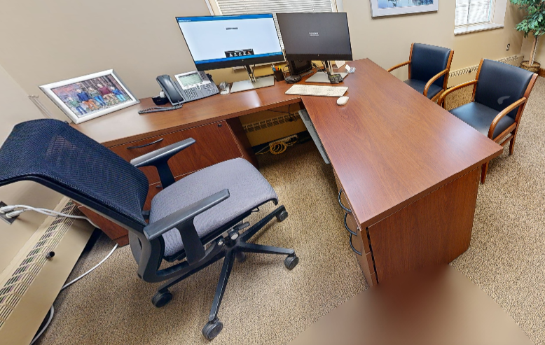 L-shaped desk