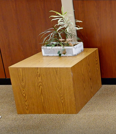 Cube wood table