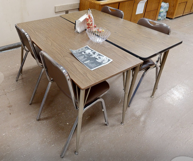 Brown side chair no arms