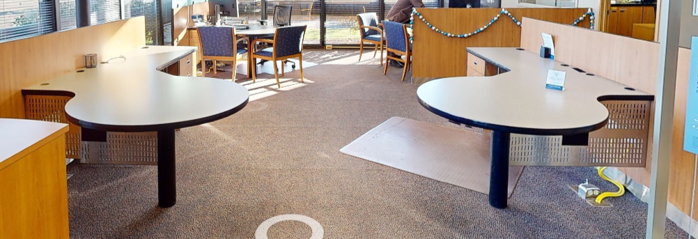 L-shaped desk
