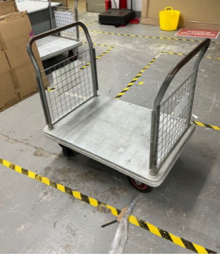 Metal trolley