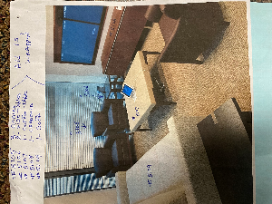 WOOD CRED W/SLIDE DOORS