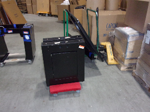 BLACK METAL CONF TABLE BASES W/2 LEGS, 2 RAILS &amp; 2 SUB BASES (FROM CONF RM#26.410)