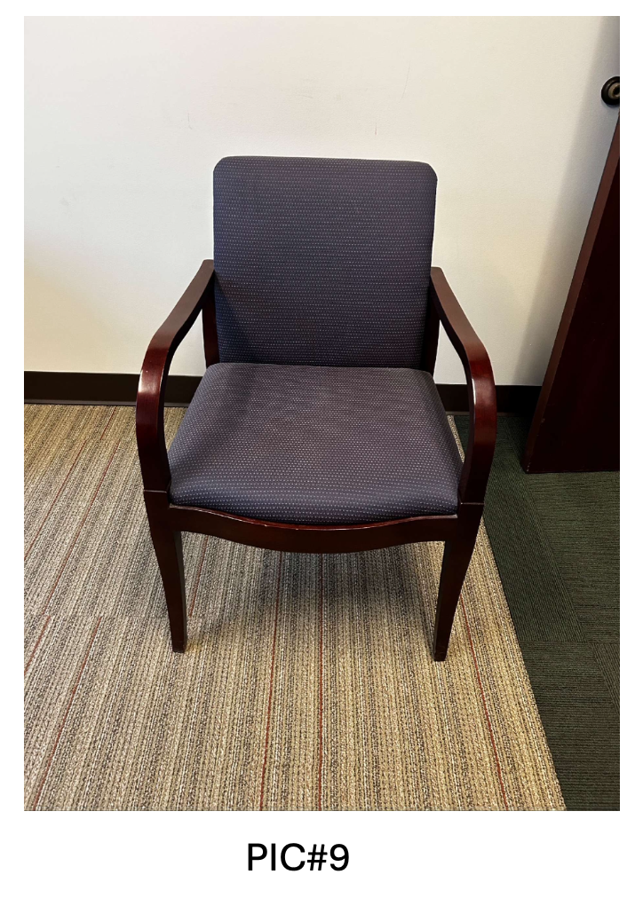 GUEST CHAIR, SCARLET WITH POLKA DOTS, GUNLOCKE