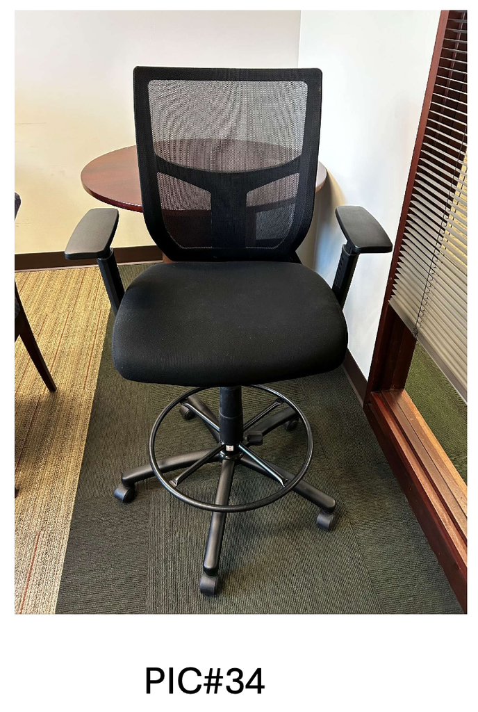 TASK STOOL, BLACK, NO TAG