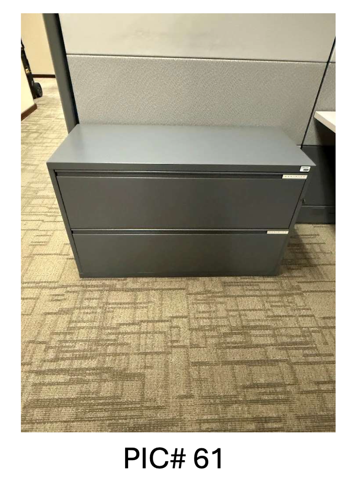 2 DRAWER METAL LATERAL FILE CABINETS 