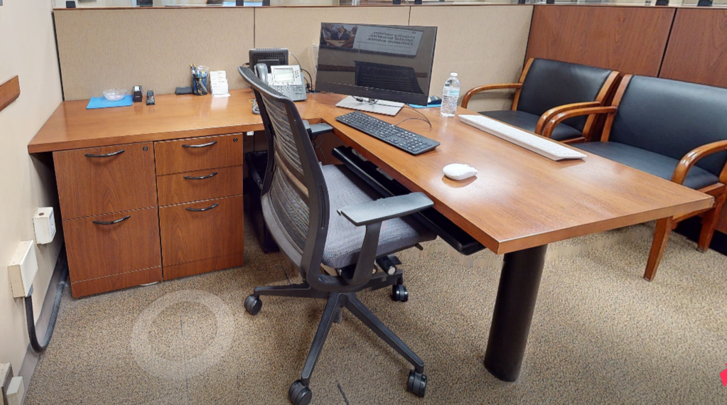 L-shaped desk