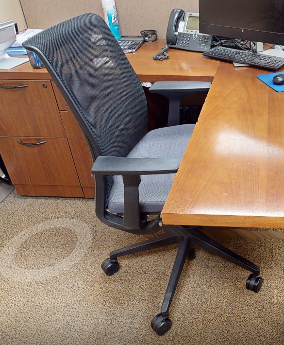 task chair with arms